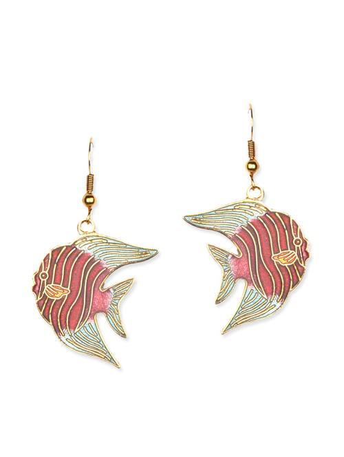 multicolored meenakari earrings - 11675864 - Very Small Image - 1