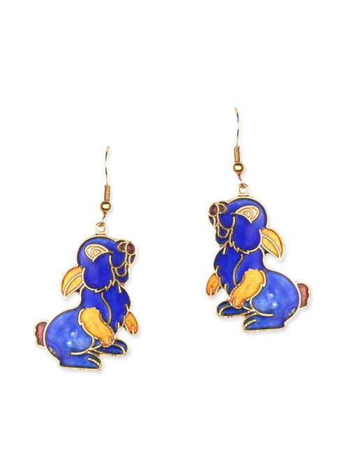 blue meenakari earrings - 11675869 - Very Small Image - 1