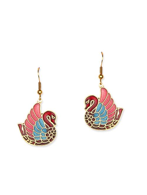 multicolored meenakari earrings - 11675875 - Very Small Image - 1