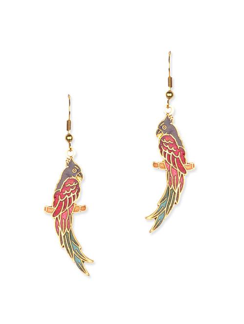 multicolored meenakari earrings - 11675883 - Very Small Image - 1