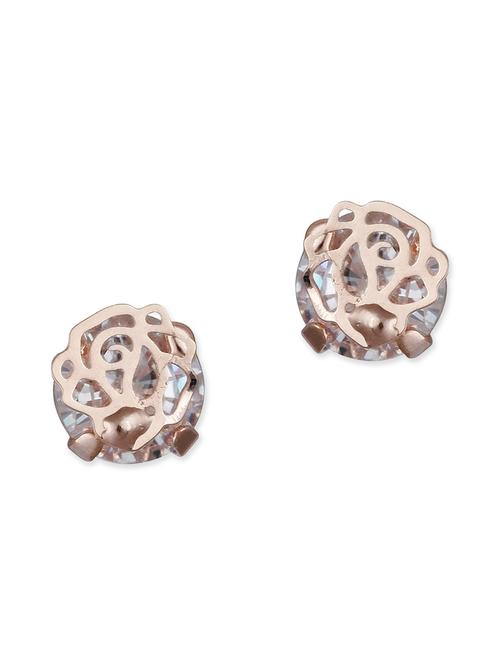 golden metal studs earrings - 11677522 - Very Small Image - 1