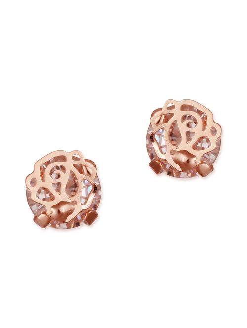 golden metal studs earrings - 11677528 - Very Small Image - 1