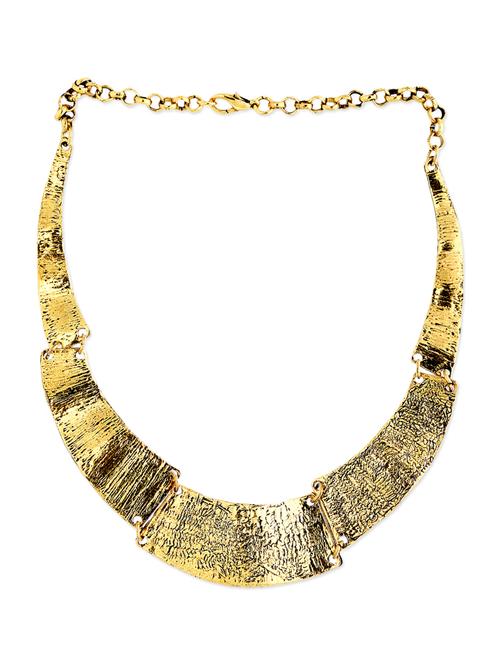 gold metal short necklace - 11677680 - Very Small Image - 1