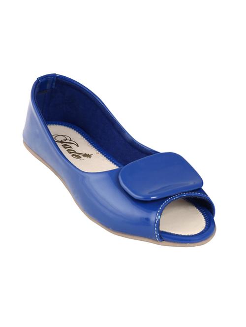 blue faux leather slip on sandal - 11685810 - Very Small Image - 1