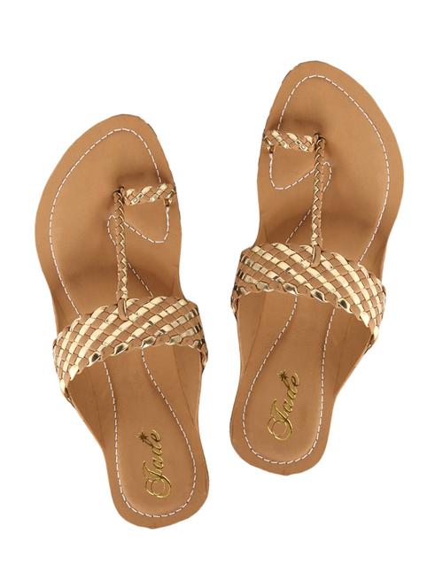 tan one toe kolhapuri - 11685832 - Very Small Image - 1