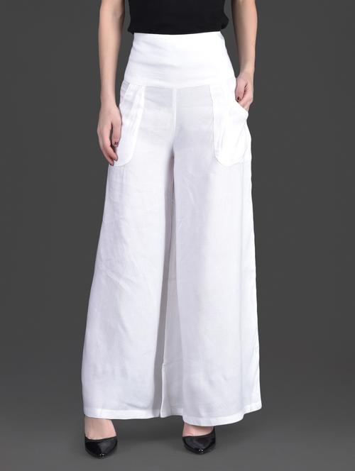 white viscose palazzo - 1168808 - Very Small Image - 1