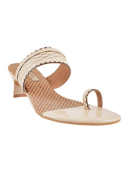 beige sheet slip on sandals - 11690384 - Very Small Image - 1