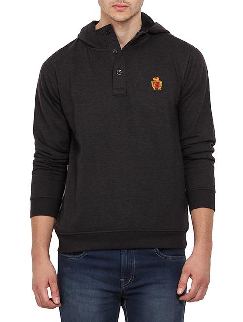 black cotton sweatshirt - 11697630 - Very Small Image - 1