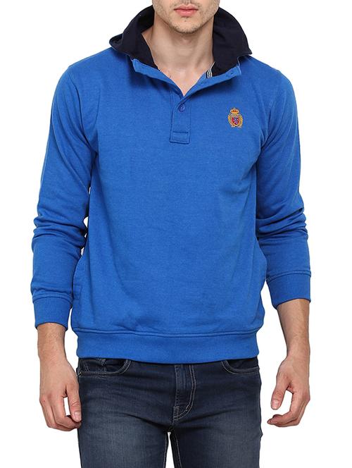 blue cotton sweatshirt - 11697631 - Very Small Image - 1