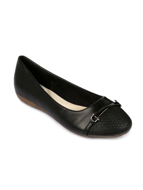black faux leather ballerina - 11698361 - Very Small Image - 1