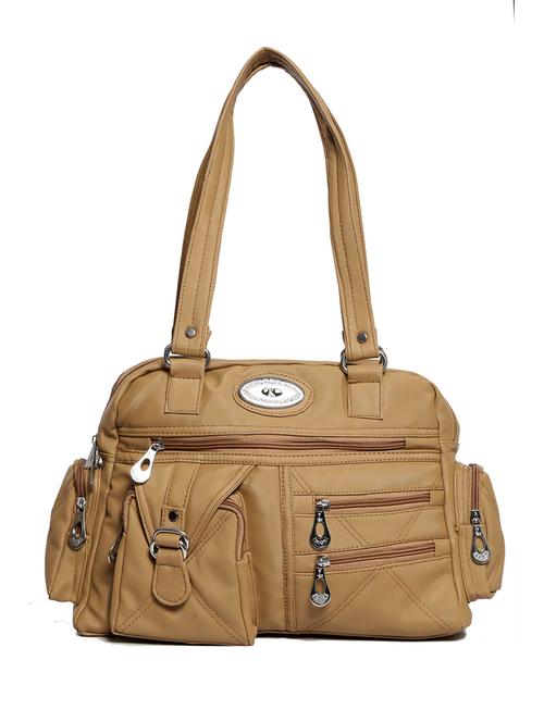 brown satin handbag - 11698735 - Very Small Image - 1