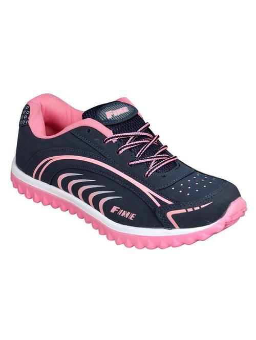 pink synthetic & mesh sports shoes - 11699378 - Very Small Image - 1