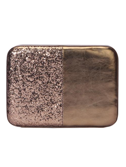 gold embellished leather clutch - 11703607 - Very Small Image - 1