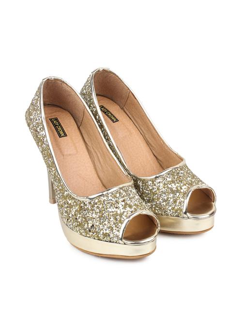 gold suede sandal - 11704087 - Very Small Image - 1