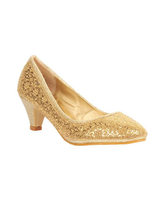 golden embellished pump - 11707359 - Very Small Image - 1