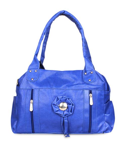blue leatherette shoulder bag - 1172035 - Very Small Image - 1