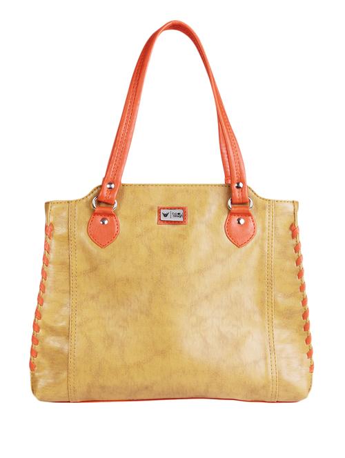 beige leatherette handbag - 11720692 - Very Small Image - 1