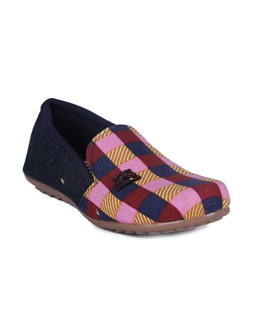 multi coloured checkered mesh casual shoe - 11722016 - Very Small Image - 1