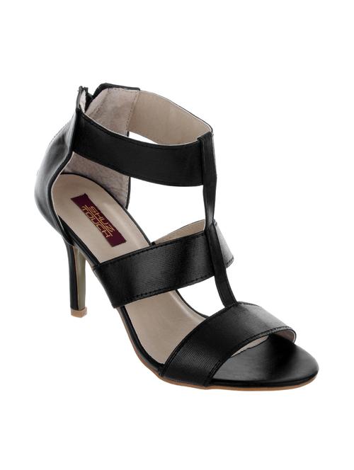 black leatherette closed back sandal - 11724624 - Very Small Image - 1