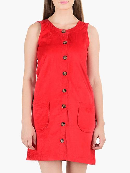 solid red dress - 11734234 - Very Small Image - 1
