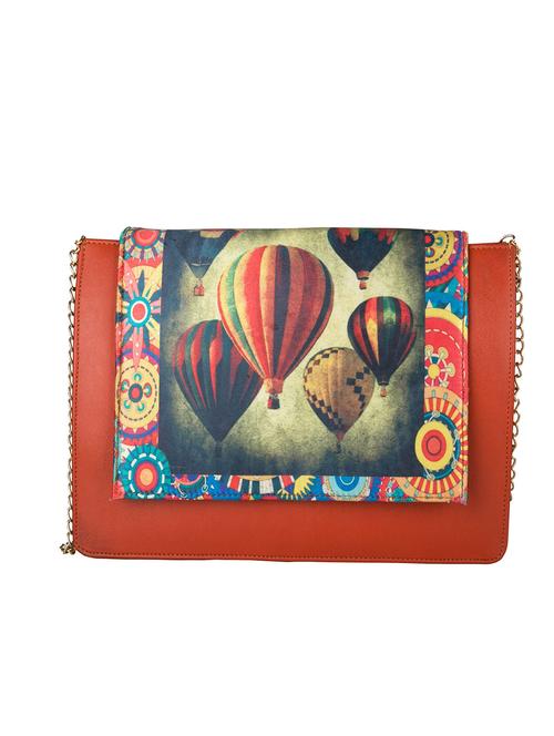 orange leatherette sling bag - 11734878 - Very Small Image - 1