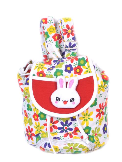 white cotton backpack - 11737448 - Very Small Image - 1