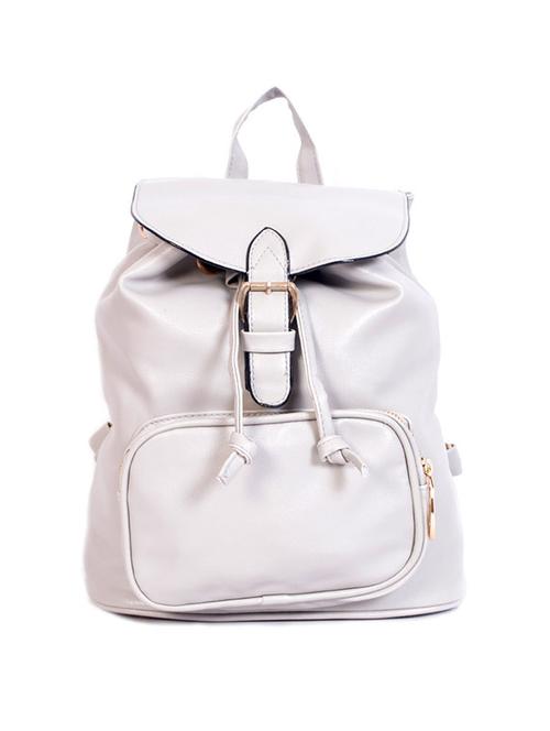 grey leatherette backpack - 11737487 - Very Small Image - 1
