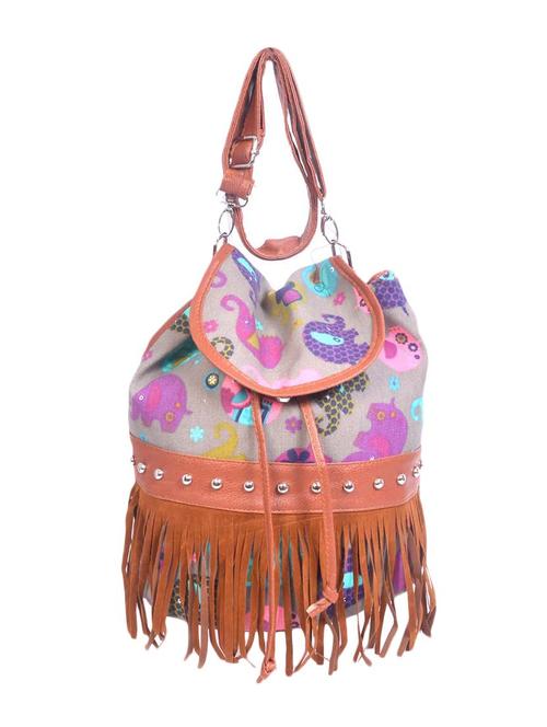 multi colored cotton backpack - 11737499 - Very Small Image - 1