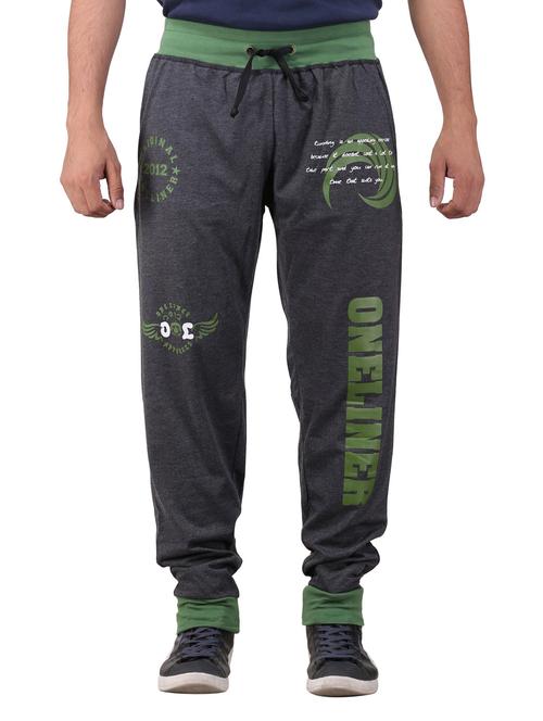 black cotton ankle length track pant - 11749985 - Very Small Image - 1