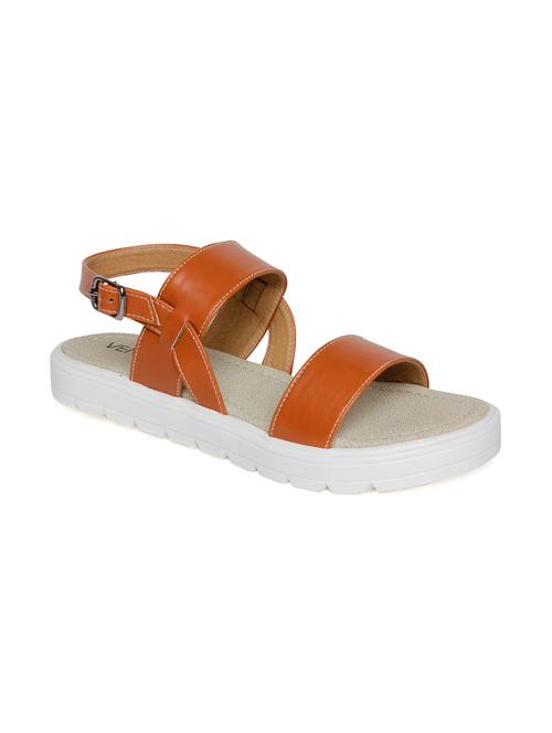 brown faux leather sandals - 11760869 - Very Small Image - 1