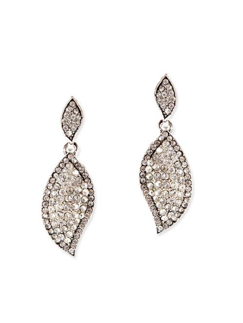 white brass drop earring - 11765195 - Very Small Image - 1
