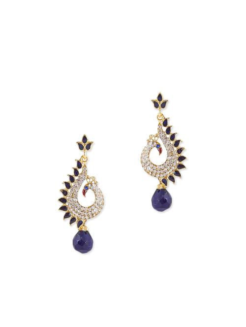 multi colored brass drop earring - 11765250 - Very Small Image - 1