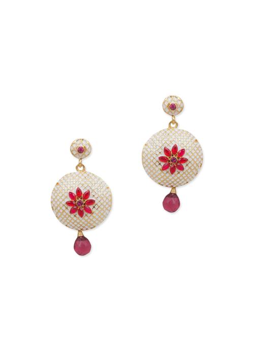 multi colored gold plated drop earring - 11765295 - Very Small Image - 1