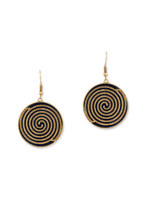 gold plated drop earring - 11765356 - Very Small Image - 1