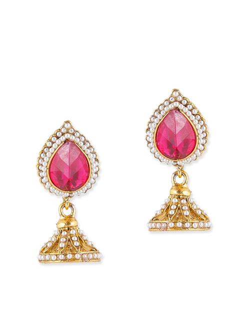 red brass drop earring - 11766339 - Very Small Image - 1