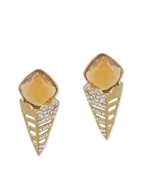 red brass drop earring - 11766345 - Very Small Image - 1