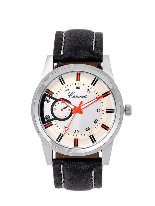 camerii elegance cream dail wrist watch for men wm183 - 11779171 - Very Small Image - 1