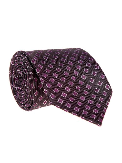 purple micro woven tie - 11779596 - Very Small Image - 1