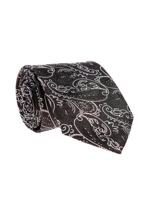 black micro woven tie - 11779604 - Very Small Image - 1