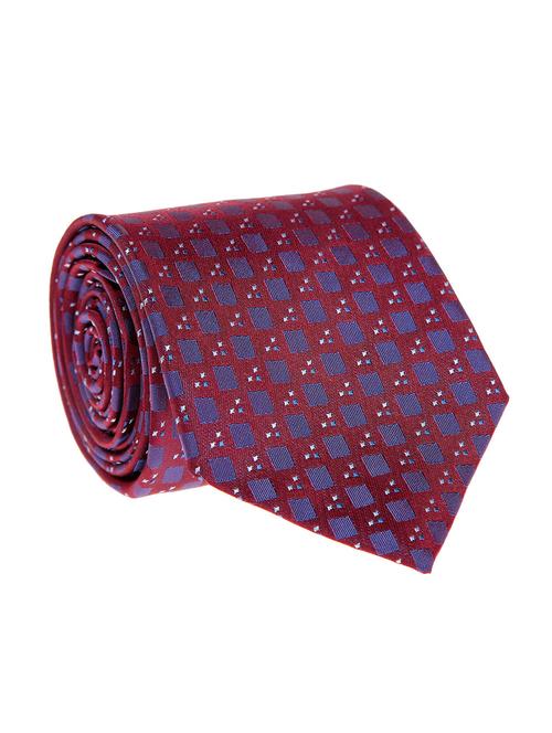 blue micro woven tie - 11779614 - Very Small Image - 1
