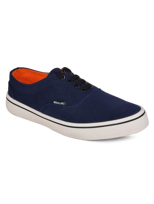blue canvas laceup sneakers - 11779812 - Very Small Image - 1