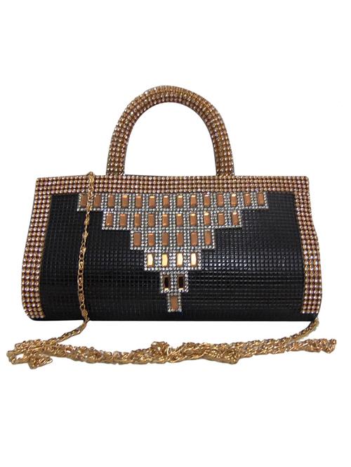 black leatherette clutch - 11780004 - Very Small Image - 1