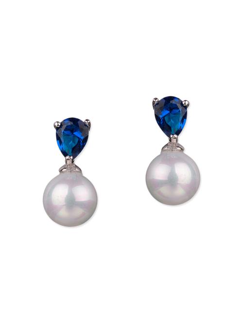 blue metal studs earring - 11785937 - Very Small Image - 1