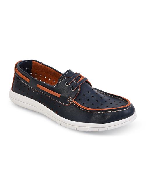 blue leatherette loafer - 11786358 - Very Small Image - 1