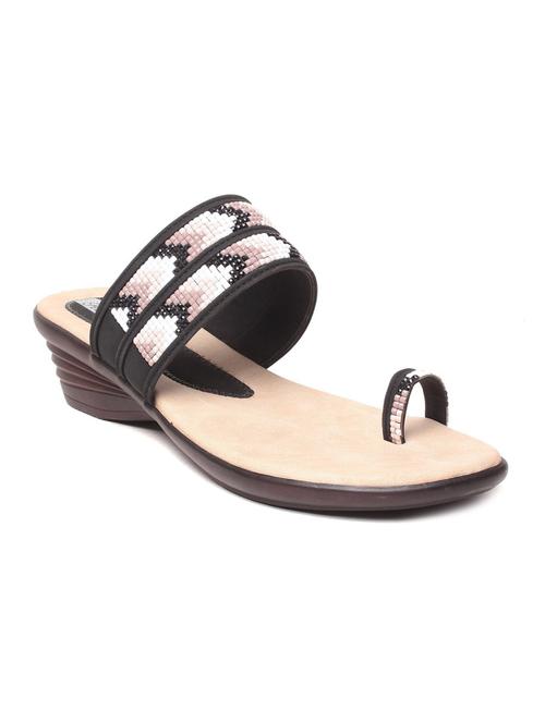 black embellished patent leather sandals - 11787742 - Very Small Image - 1
