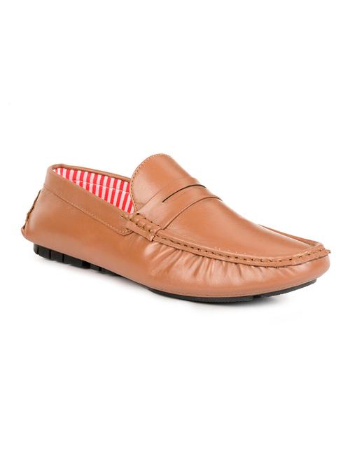 tan synthetic slip on loafers - 11789270 - Very Small Image - 1