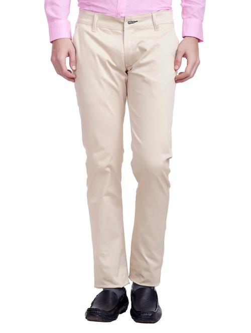 white cotton casual trouser - 11789450 - Very Small Image - 1