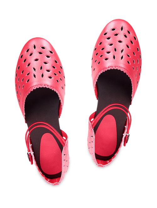 Red suede leather sandals - 1180730 - Very Small Image - 1