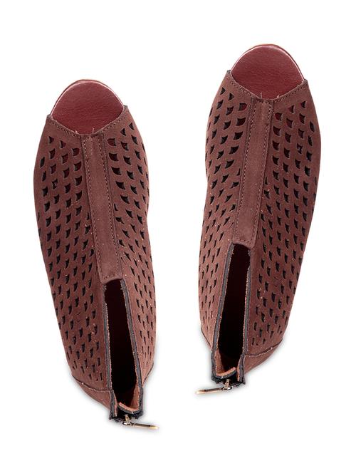 Brown suede leather sandals - 1180735 - Very Small Image - 1