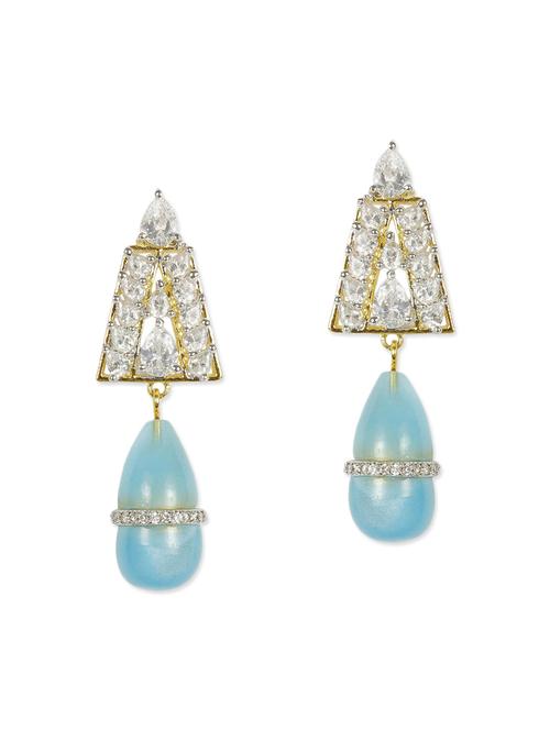 blue coloured drop earrings - 11807469 - Very Small Image - 1